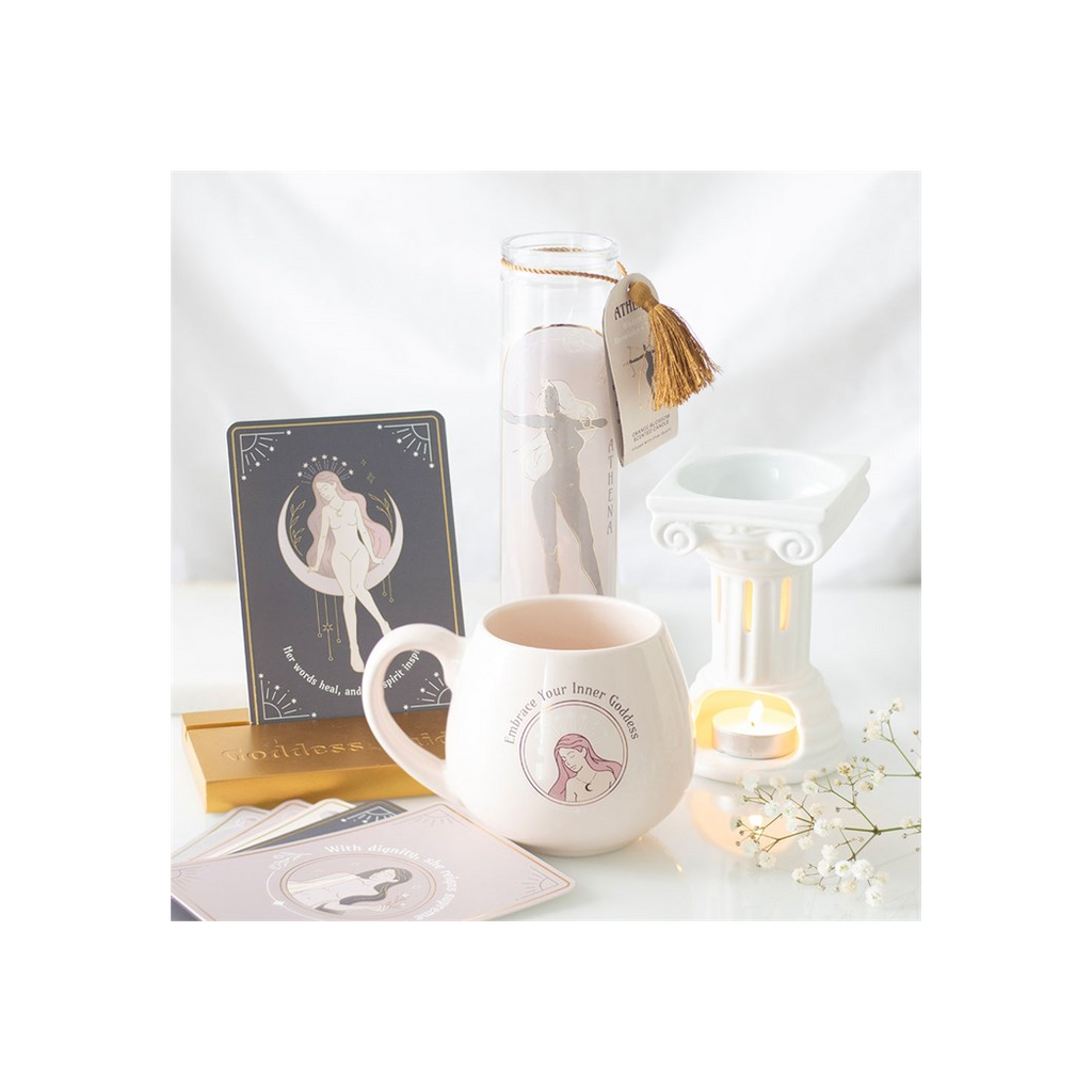 Goddess Energy Affirmation Cards with Wooden Stand 🇬🇧
