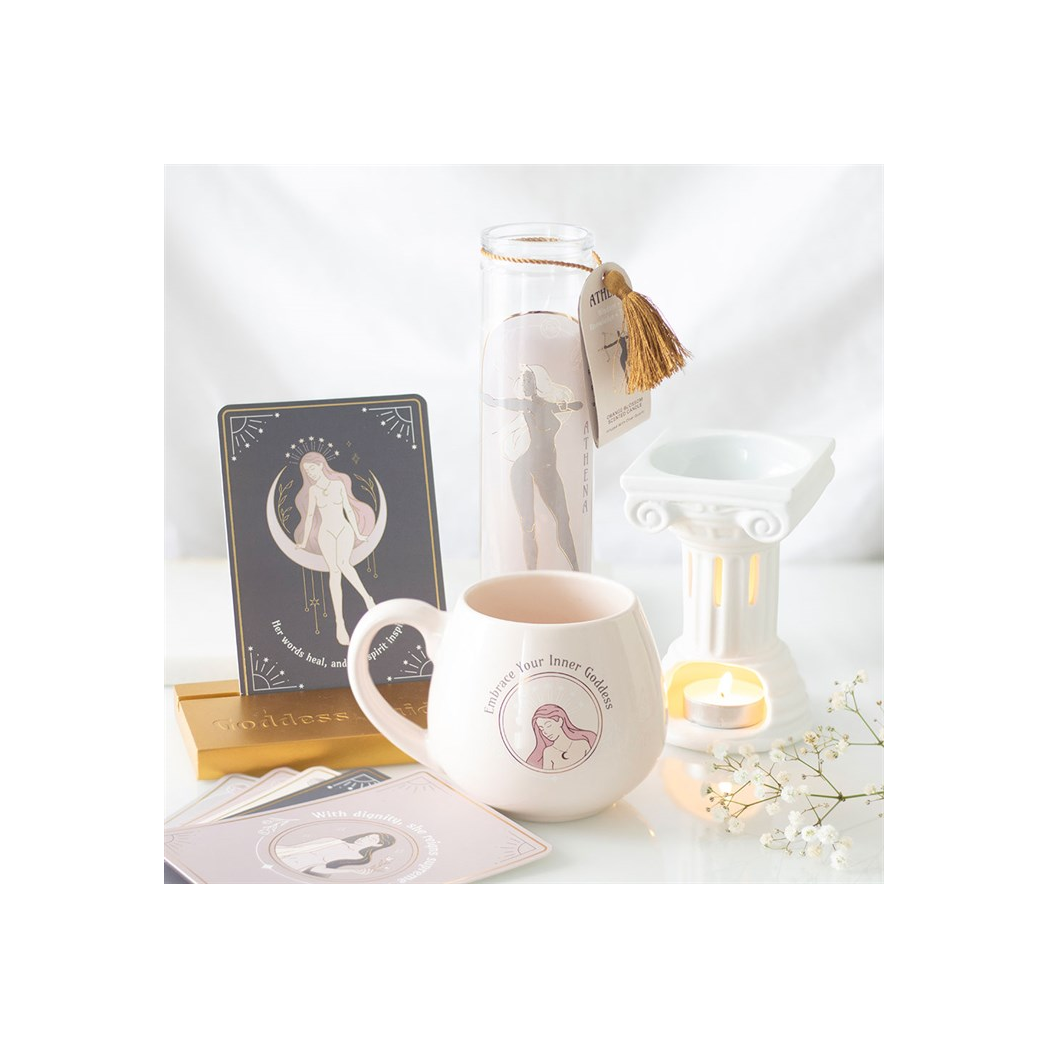 Goddess Energy Affirmation Cards with Wooden Stand 🇬🇧