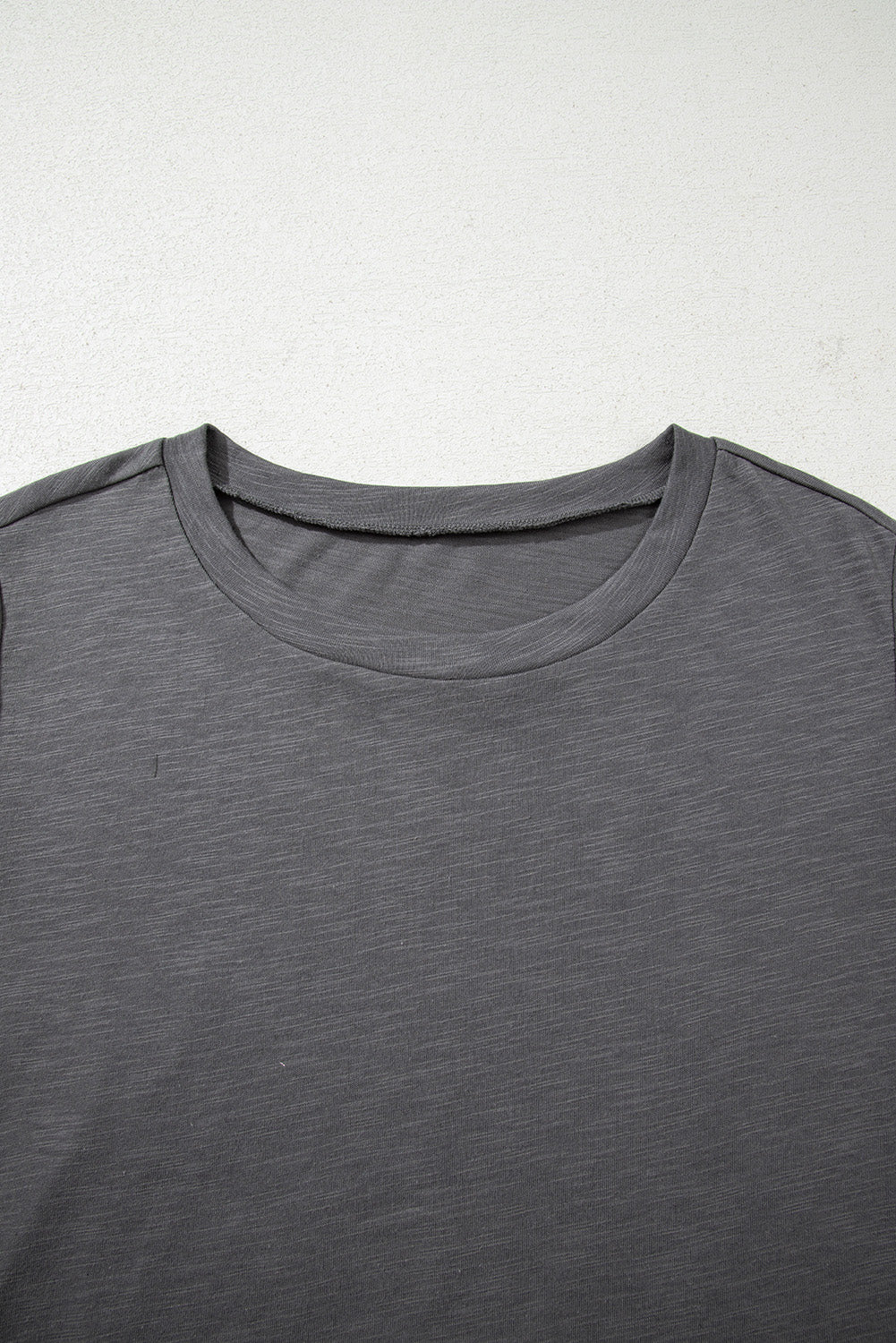 Dark Grey Double Ruffled Short Sleeve Plus Size Top 🇺🇸