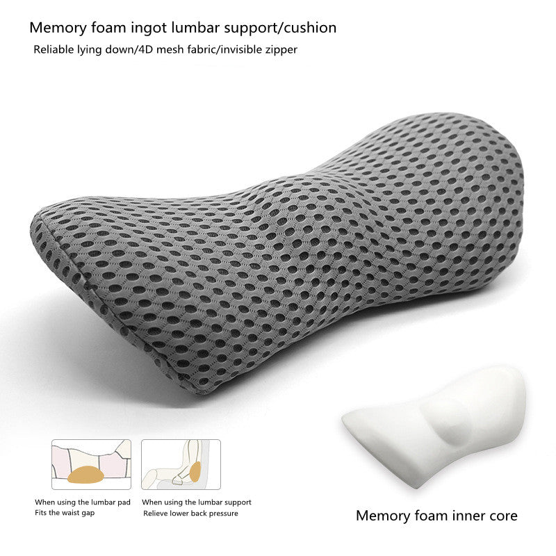 Lumbar Support Pillow For Side Sleepers Pregnancy Relieve Hip Coccyx Sciatica Pain Machine Chair Back Cushion Waist Car Seat 🇨🇳