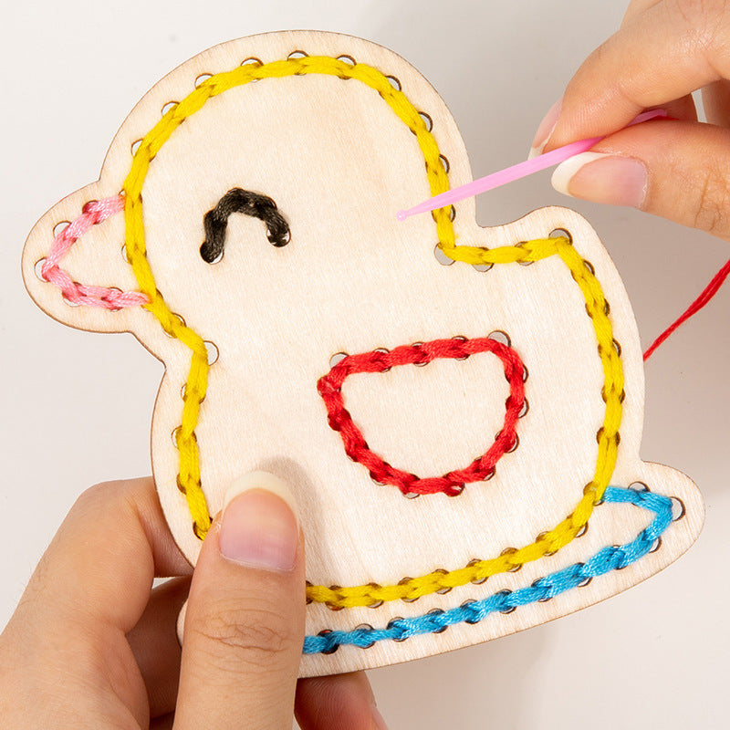 Handmade Embroidery Rope Game Thinking Hand-eye Coordination Educational Toys 🇨🇳