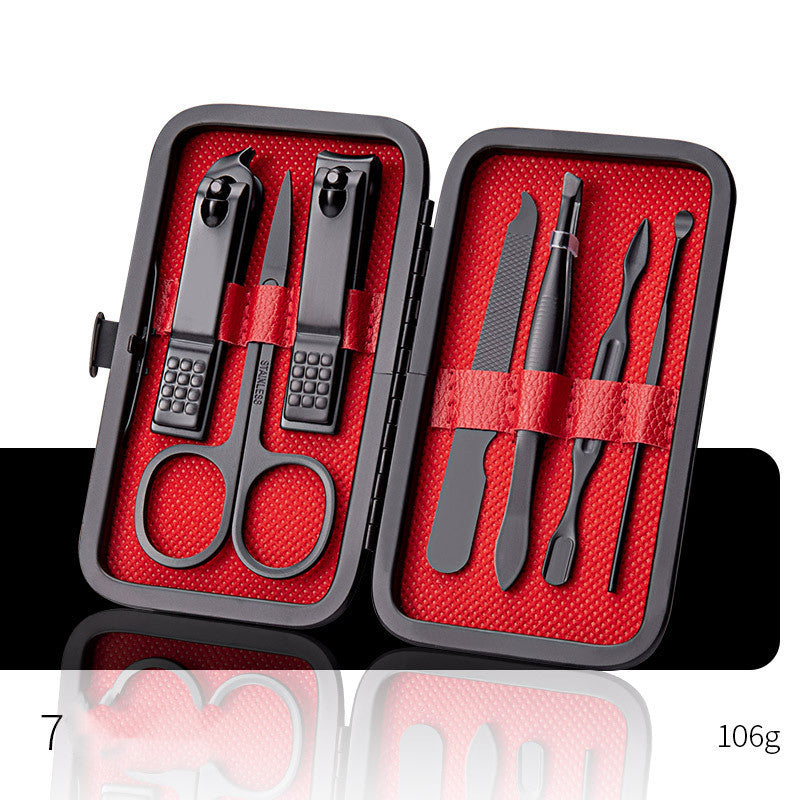 Professional Scissors Nail Clippers Set Ear Spoon Dead Skin Pliers Nail Cutting Pliers Pedicure Knife Nail Groove Trimmers 🇨🇳