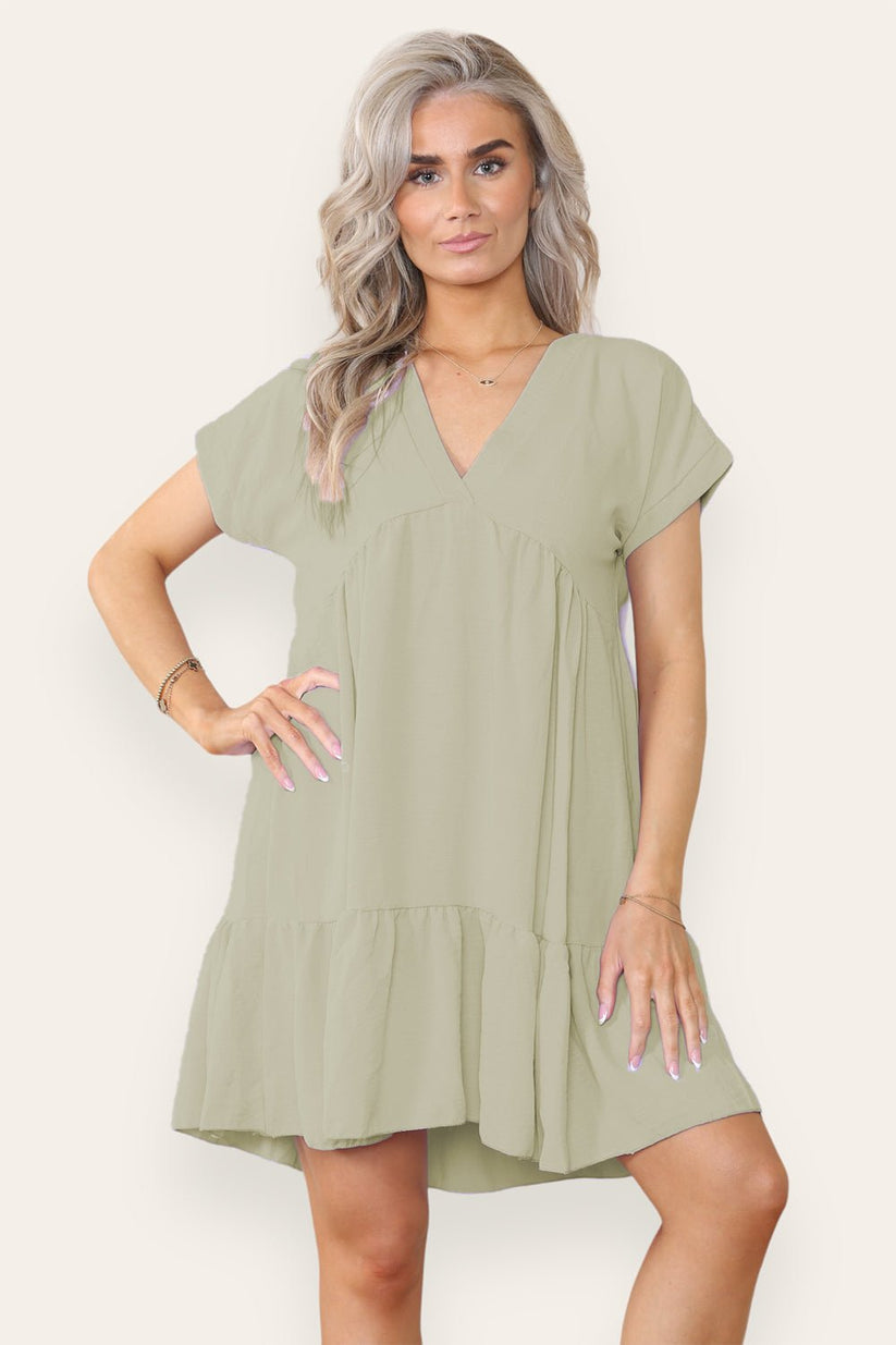 Fancy Style Tiered Smock Dress 🇬🇧
