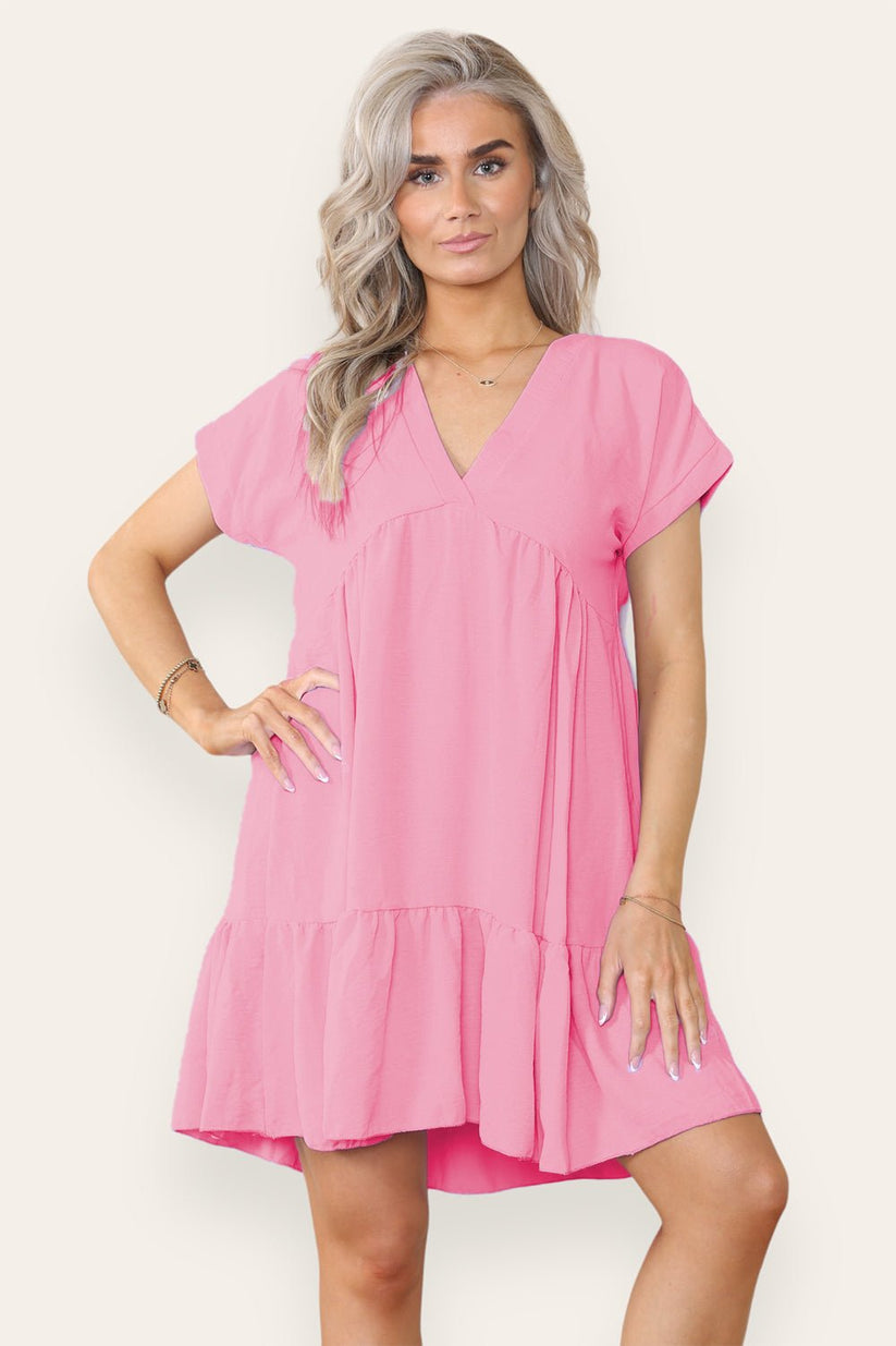 Fancy Style Tiered Smock Dress 🇬🇧
