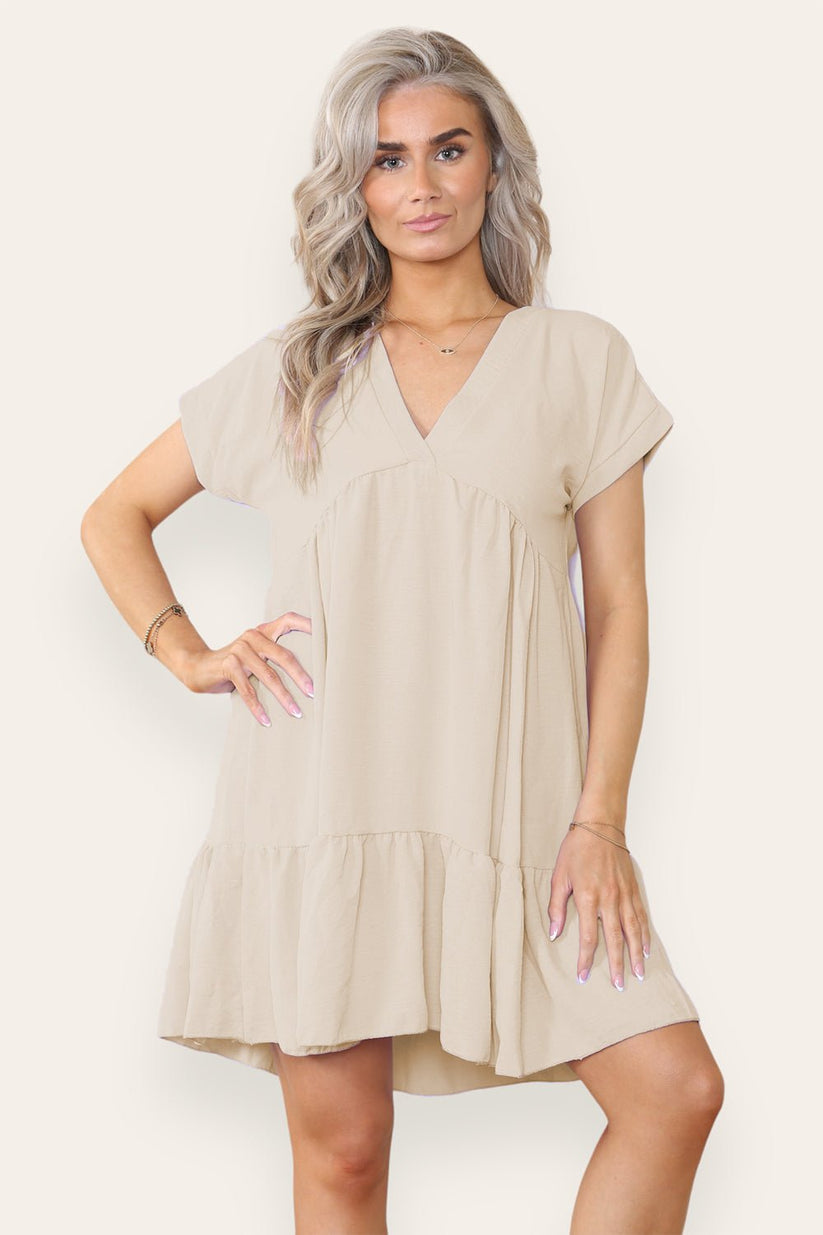 Fancy Style Tiered Smock Dress 🇬🇧