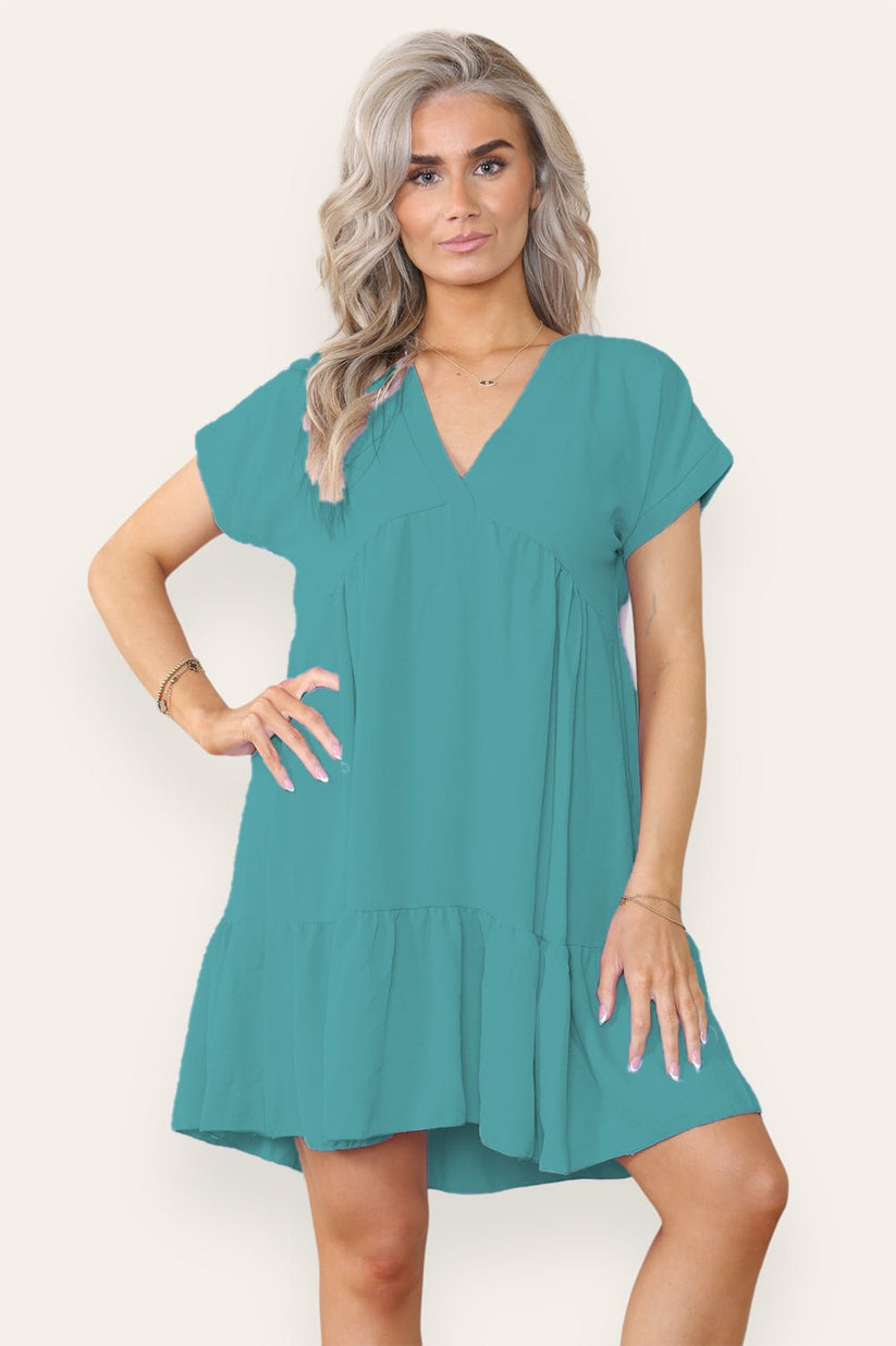 Fancy Style Tiered Smock Dress 🇬🇧