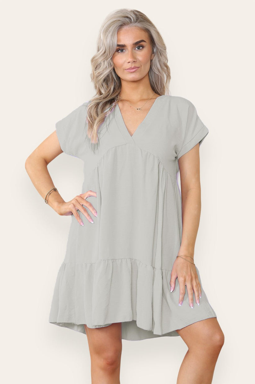 Fancy Style Tiered Smock Dress 🇬🇧