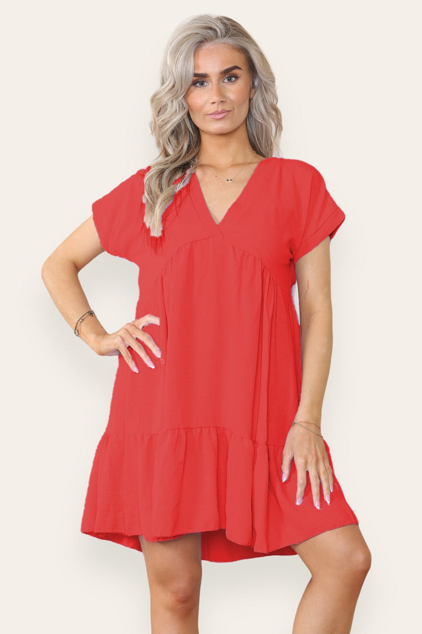 Fancy Style Tiered Smock Dress 🇬🇧