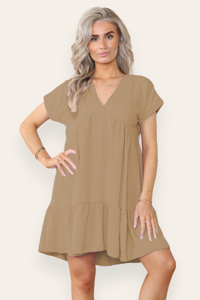 Fancy Style Tiered Smock Dress 🇬🇧