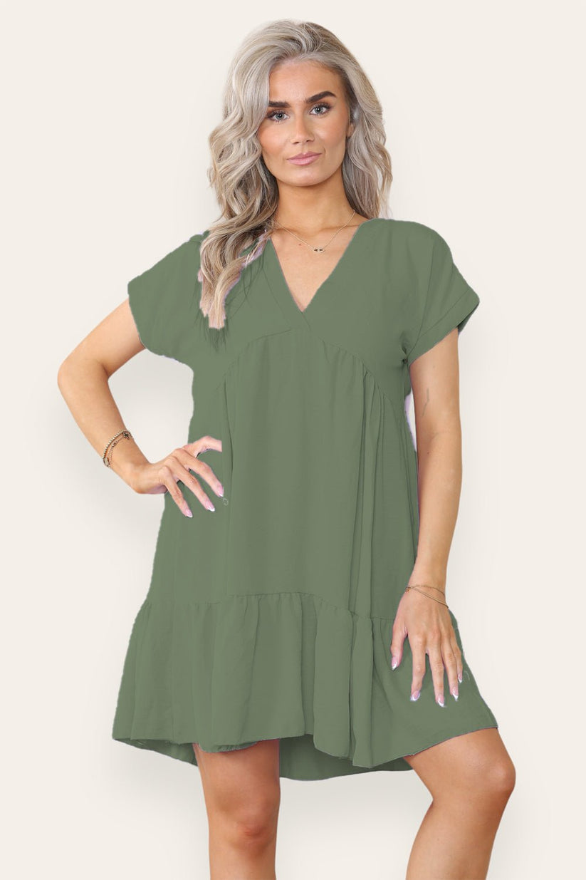 Fancy Style Tiered Smock Dress 🇬🇧