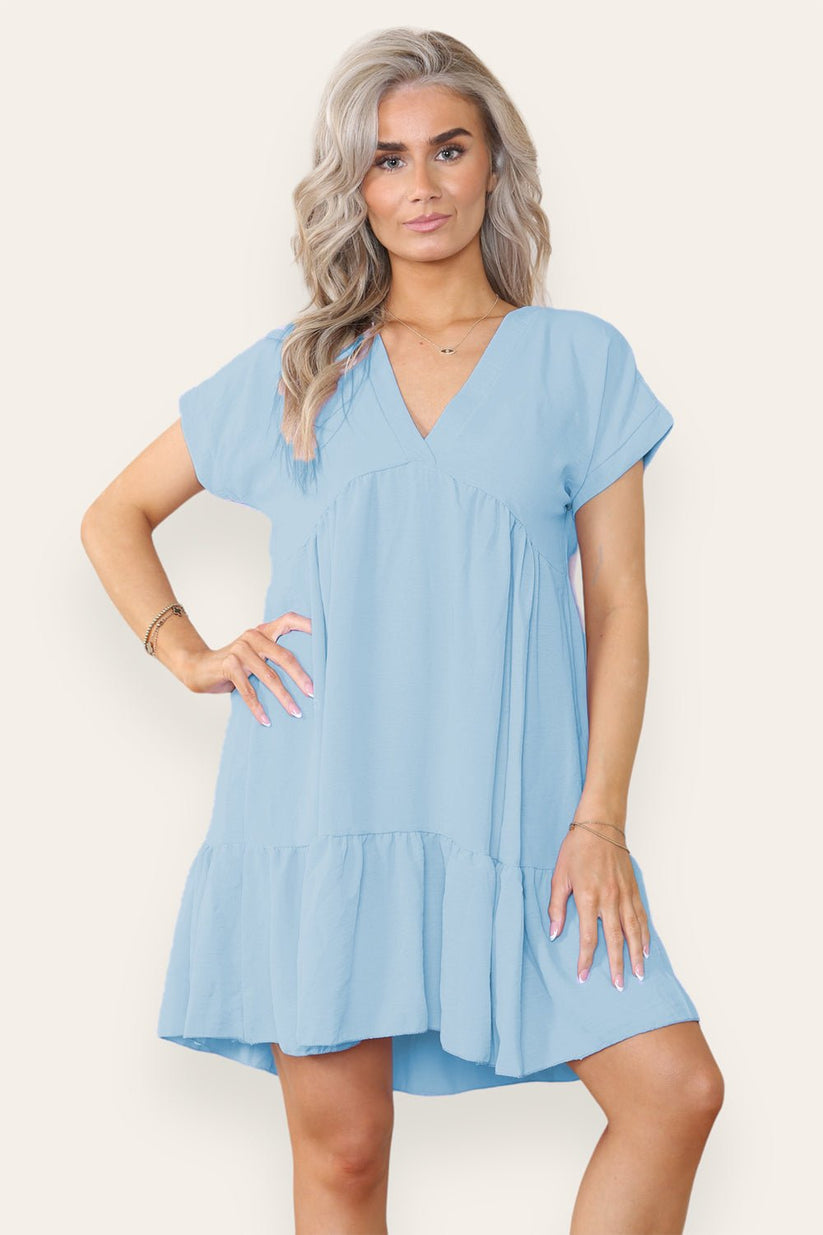 Fancy Style Tiered Smock Dress 🇬🇧