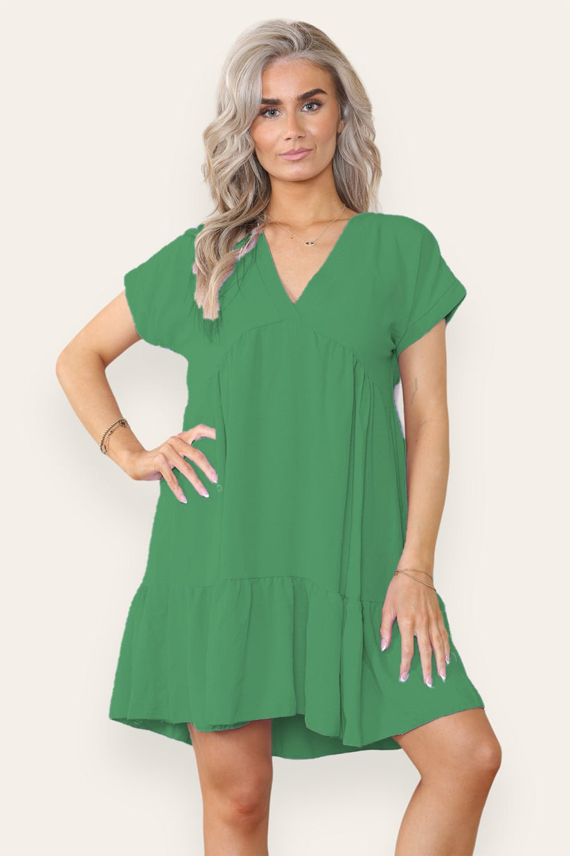 Fancy Style Tiered Smock Dress 🇬🇧