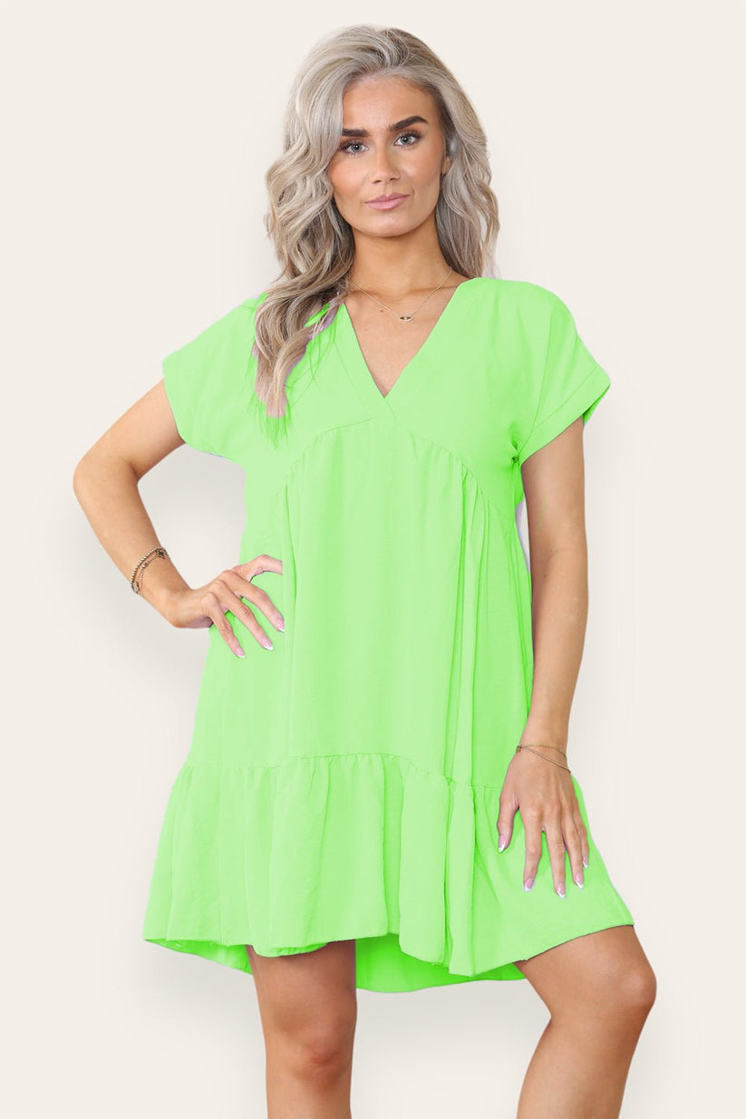 Fancy Style Tiered Smock Dress 🇬🇧