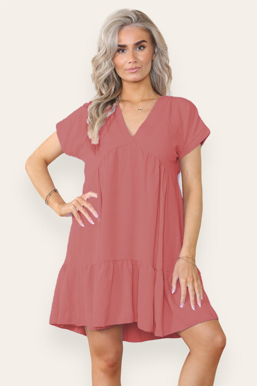 Fancy Style Tiered Smock Dress 🇬🇧