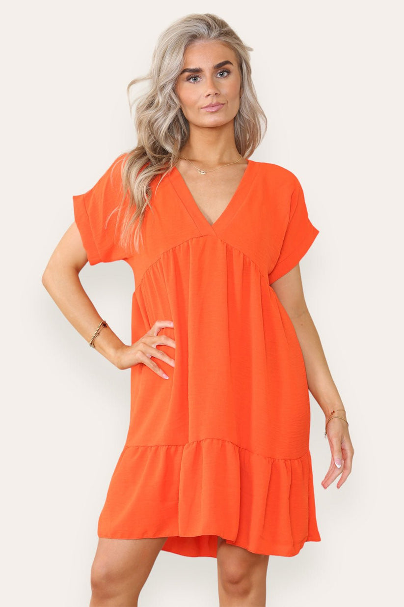 Fancy Style Tiered Smock Dress 🇬🇧