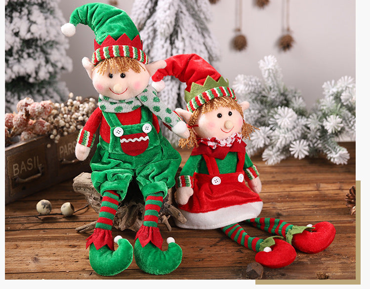 Christmas Hanging Legs Sitting Doll Ornaments 🇨🇳