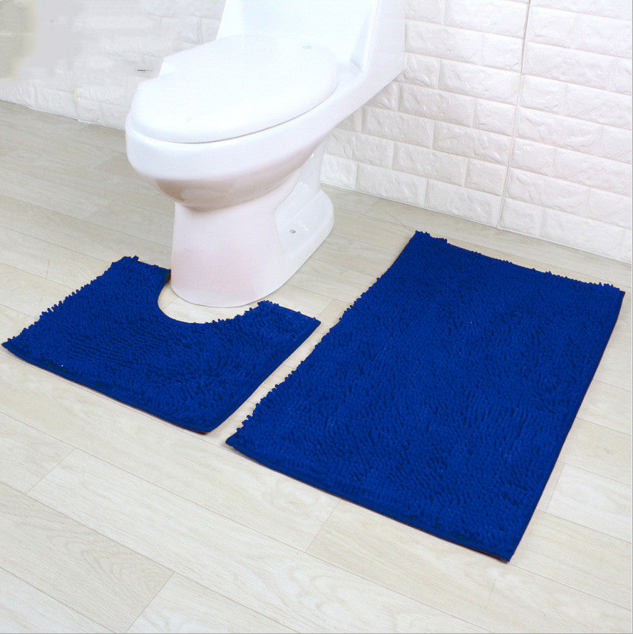 Encrypted Chenille Plush Carpet Bathroom Two-piece Floor Mat 🇨🇳