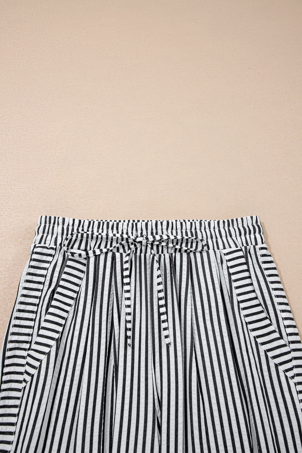 Black Stripe Wide Leg Casual Pants 🇺🇸