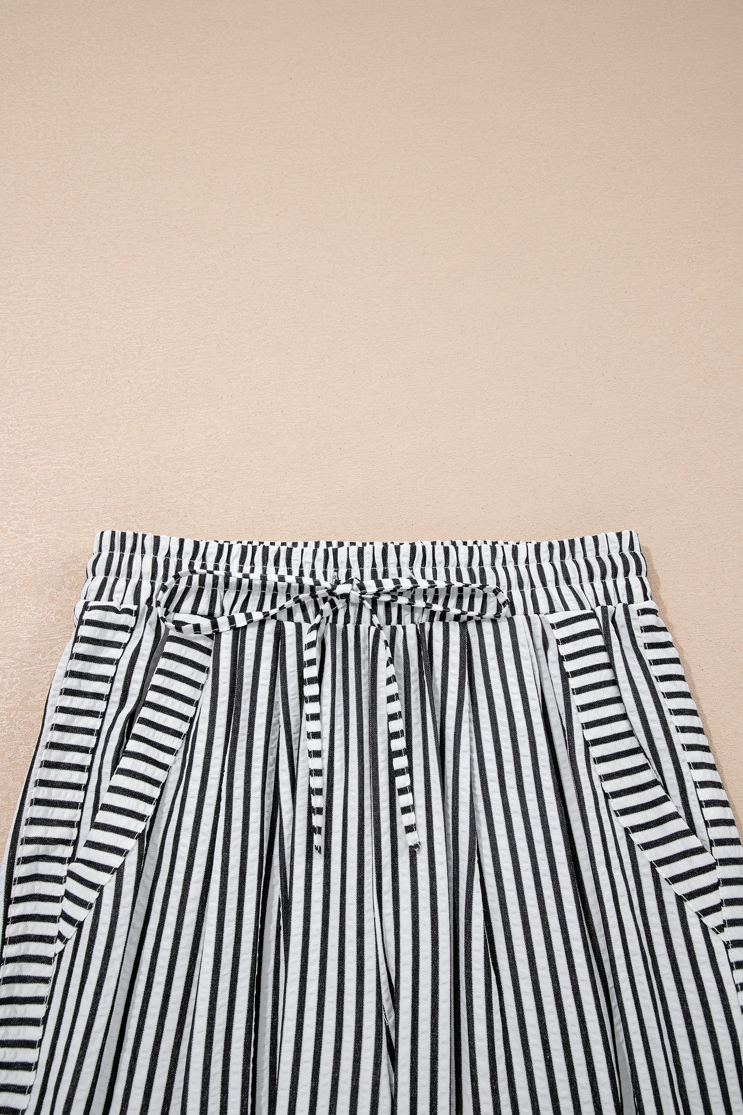 Black Stripe Wide Leg Casual Pants 🇺🇸