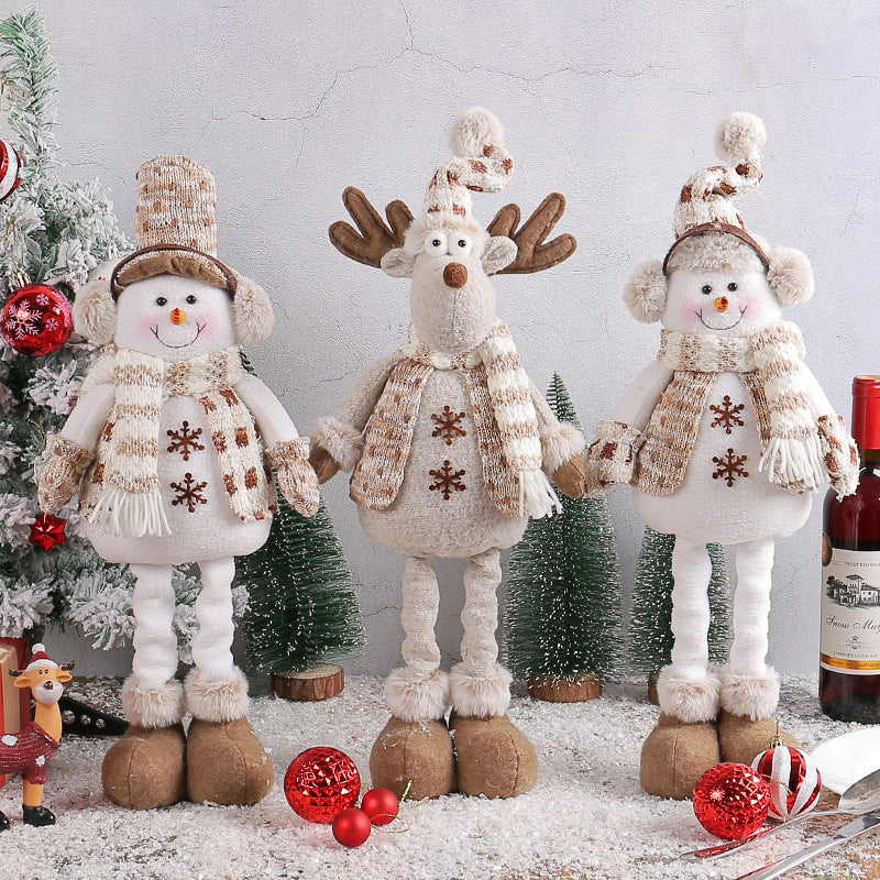 Christmas Snowman Retractable Doll Show Window Scene Decorations 🇨🇳