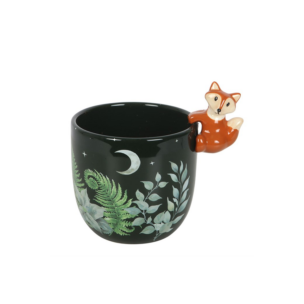 Green Forest Plant Pot with Fox 🇬🇧