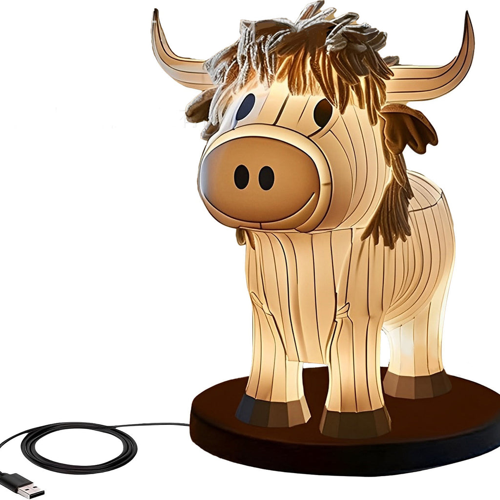 Home Cow Table Lamp Fun Cow Small Night Lamp 🇨🇳