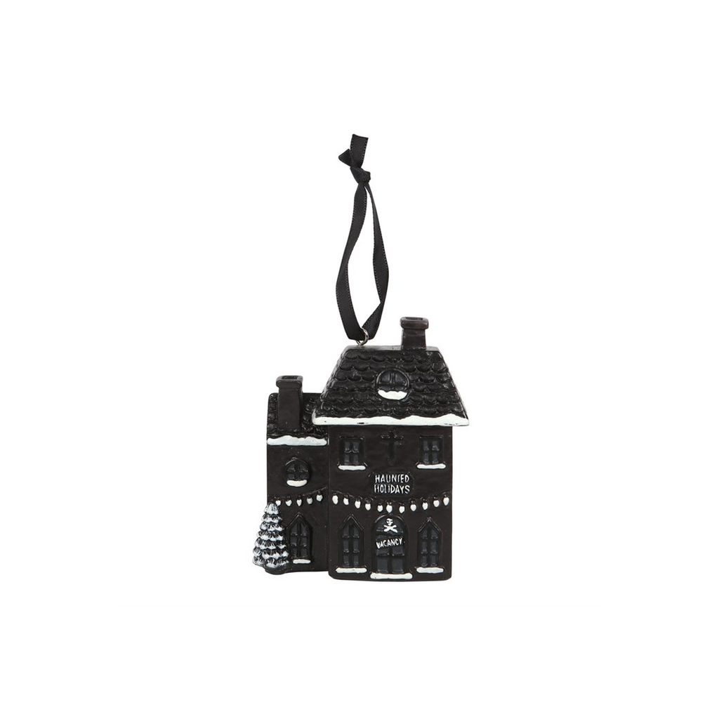 Haunted Holiday House Resin Christmas Decoration 🇬🇧