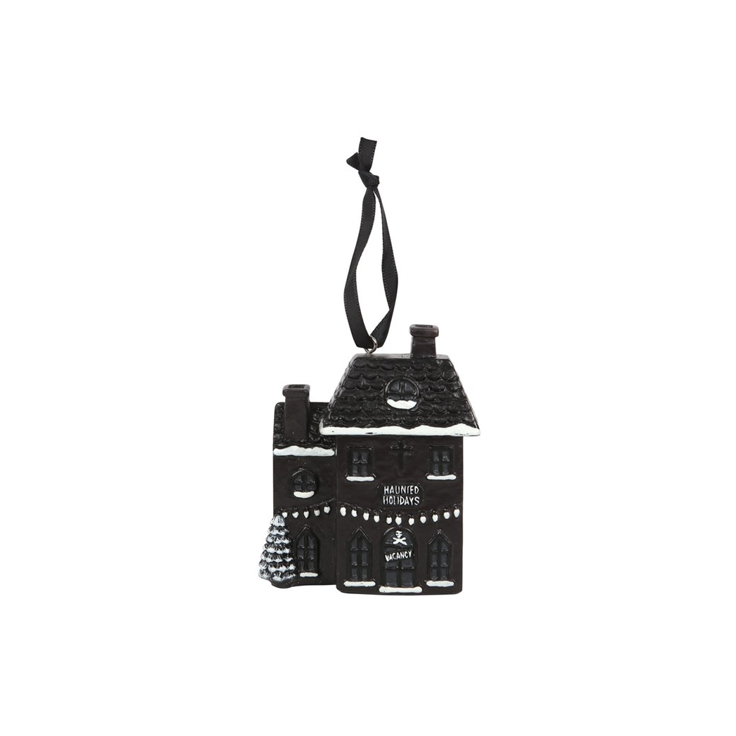 Haunted Holiday House Resin Christmas Decoration 🇬🇧