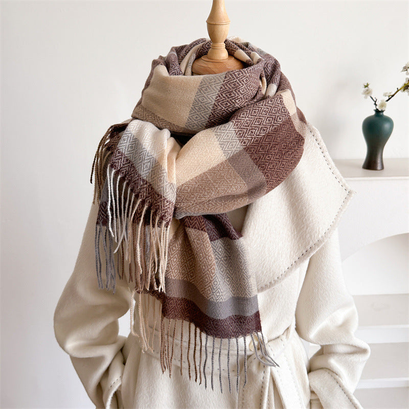 Unisex Autumn And Winter All-matching Tassel Scarf 🇨🇳