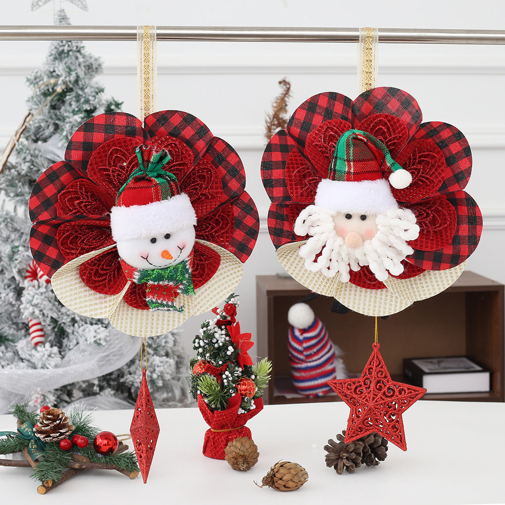 Christmas Tree Star Pendant Door Hanger Festive Atmosphere Ornament 🇨🇳