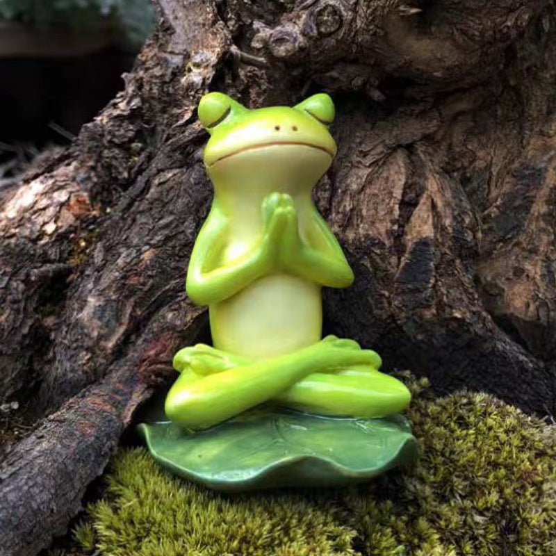 Creative Meditation Bunny Garden Courtyard Decoration Ornaments 🇨🇳
