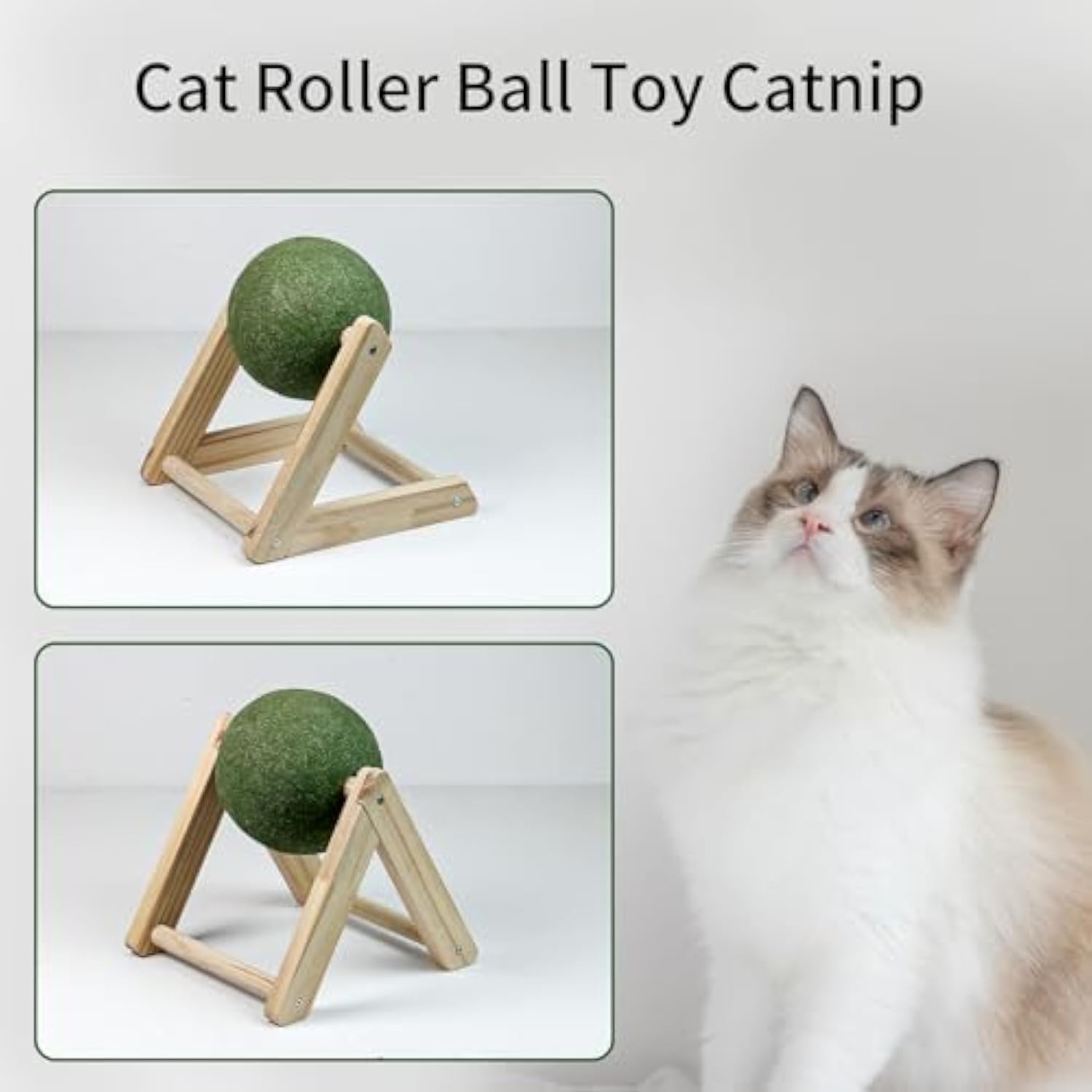 Cat Nip For Cats Safe Healthy Cat Nip Toys Giant Catnip Ball With Holder 🇨🇳