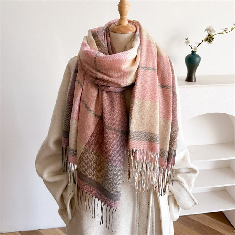Unisex Autumn And Winter All-matching Tassel Scarf 🇨🇳
