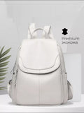 Women's Simple Travel Soft Leather Outdoor Backpack 🇨🇳