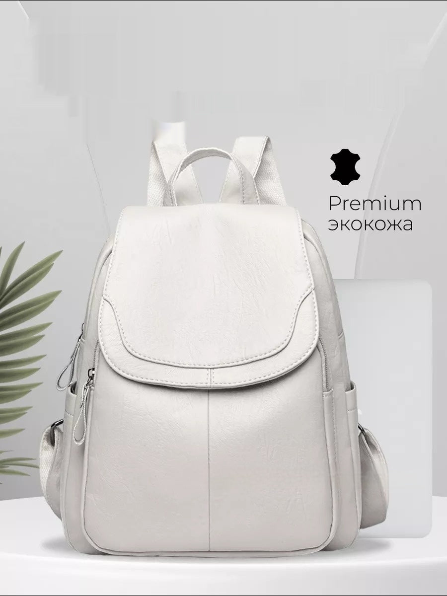 Women's Simple Travel Soft Leather Outdoor Backpack 🇨🇳