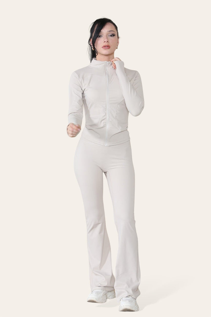 Fitted Active Yoga Lightweight Top Zip Up Workout Jacket 🇬🇧