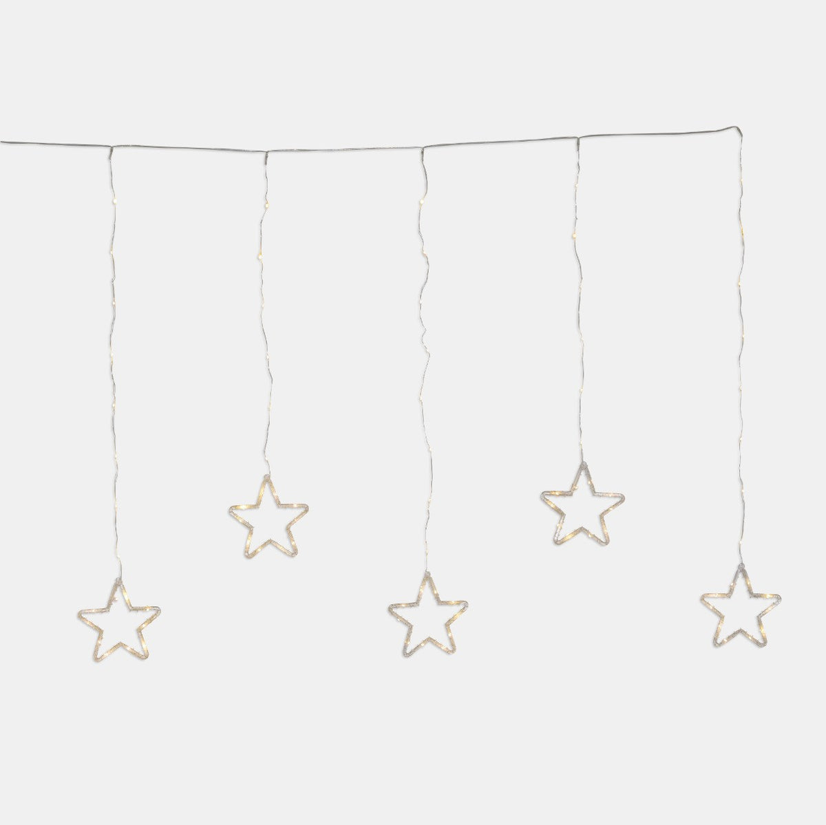 5 Pack Star LED Curtain Lights - Warm White 🇬🇧