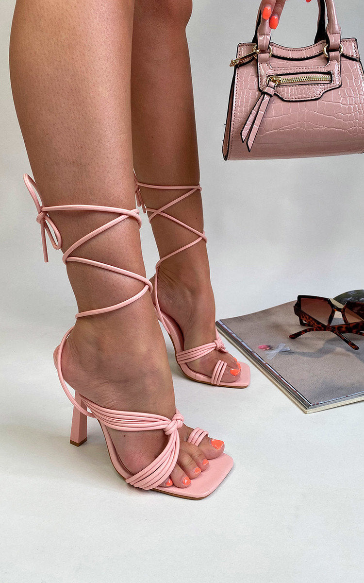 Strappy Lace Up Heels 🇬🇧