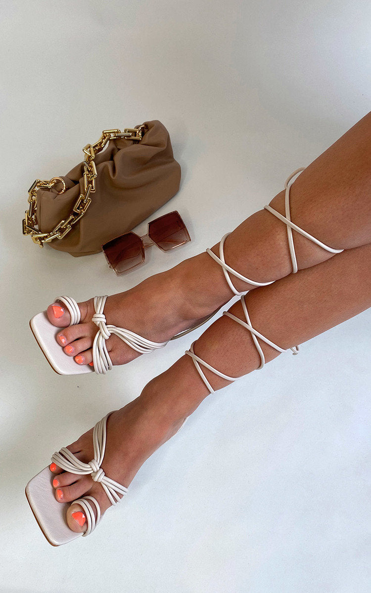 Strappy Lace Up Heels 🇬🇧