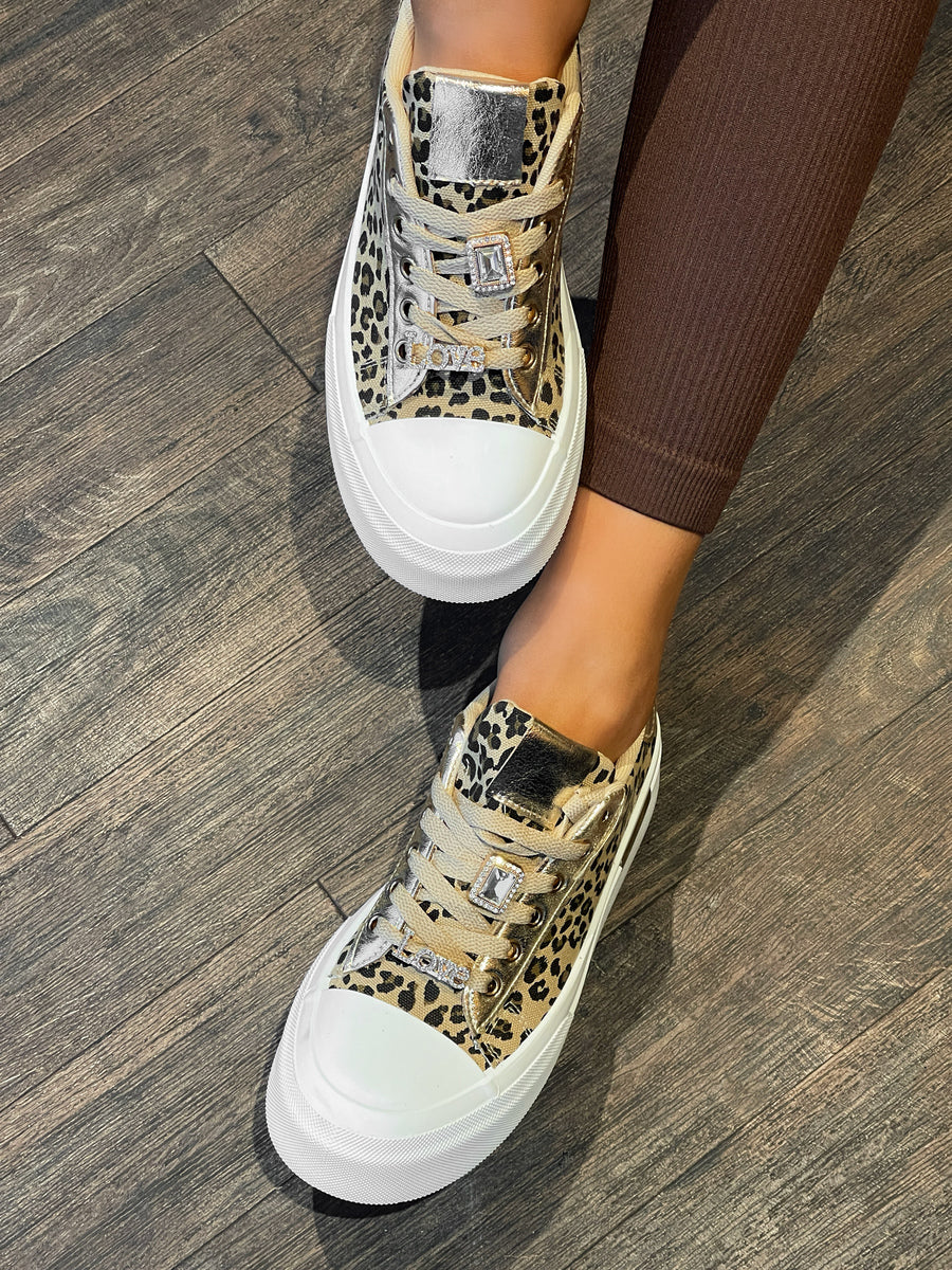 Lace Up Love Platform Trainers 🇬🇧