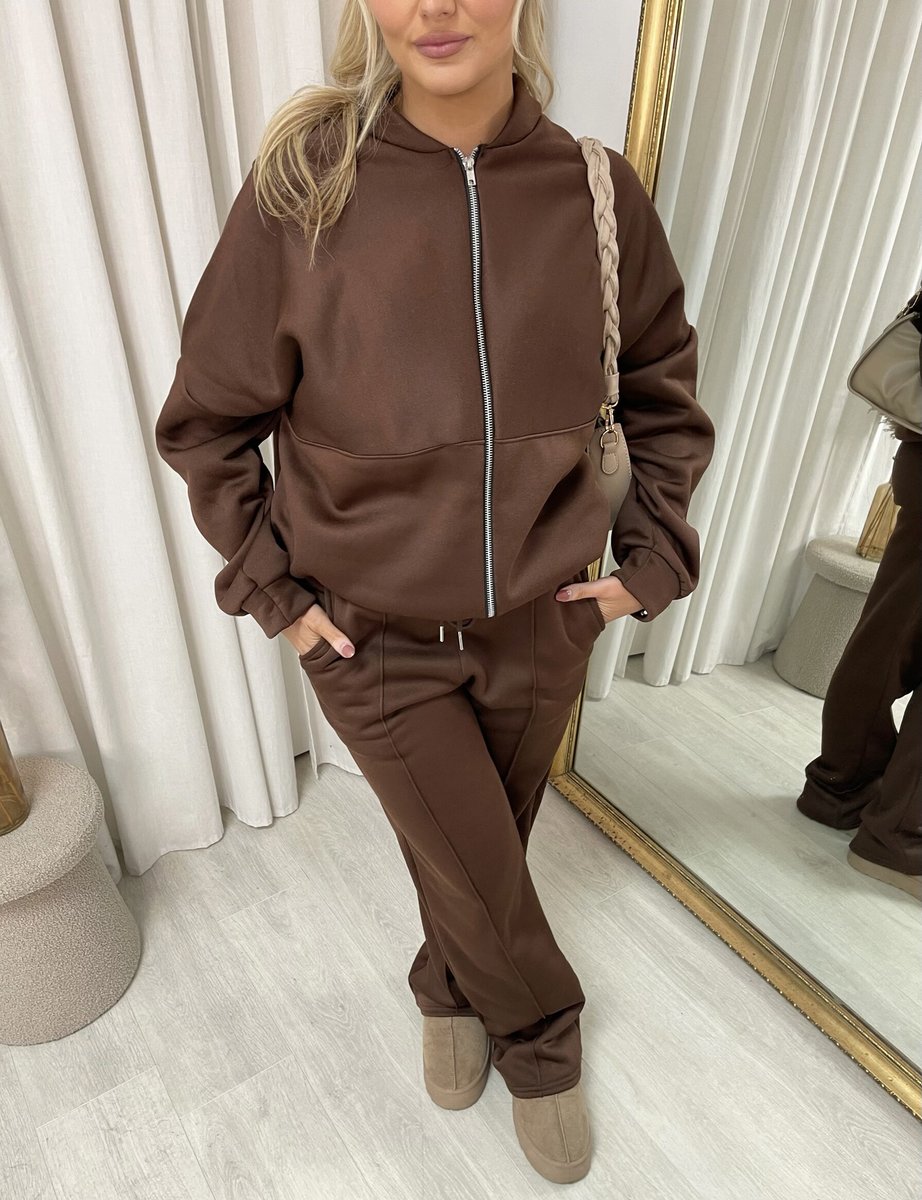 Zip Bomber Jacket and Trouser Co-ord Set 🇬🇧