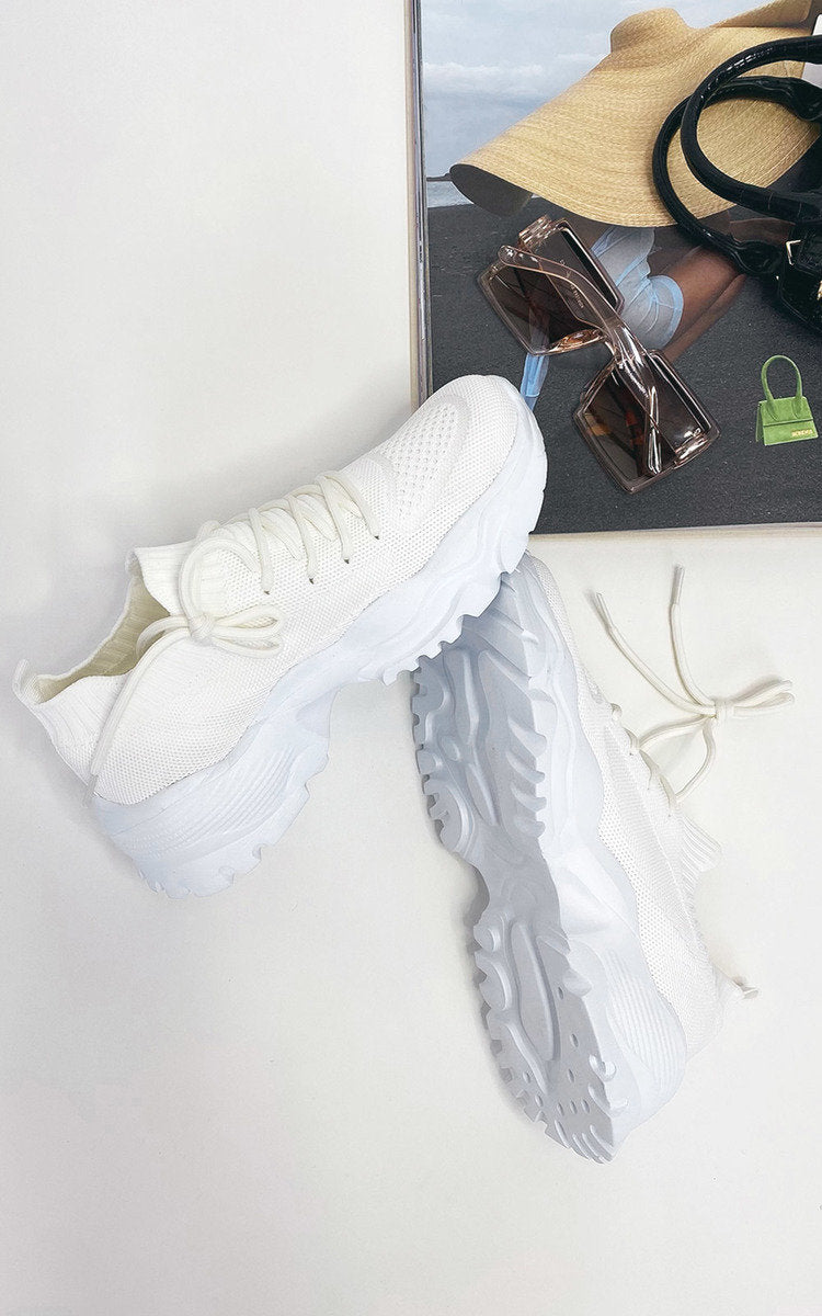 Lace Up Sock Trainer's 🇬🇧