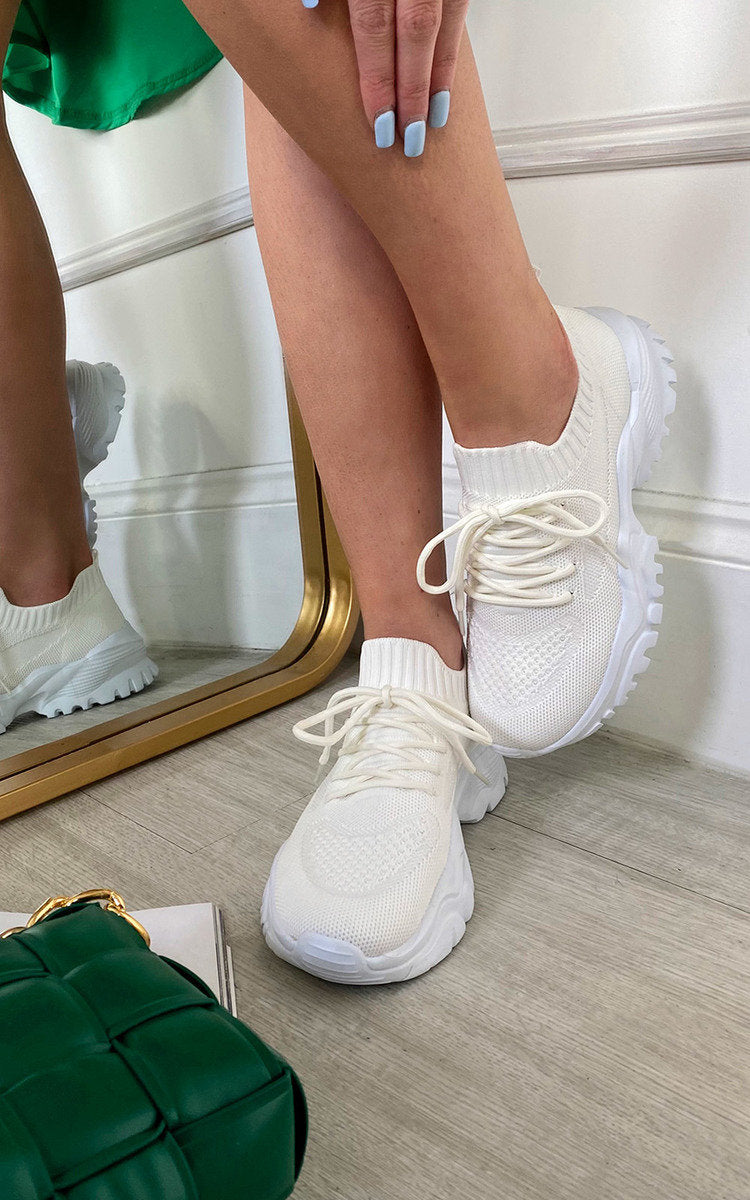 Lace Up Sock Trainer's 🇬🇧