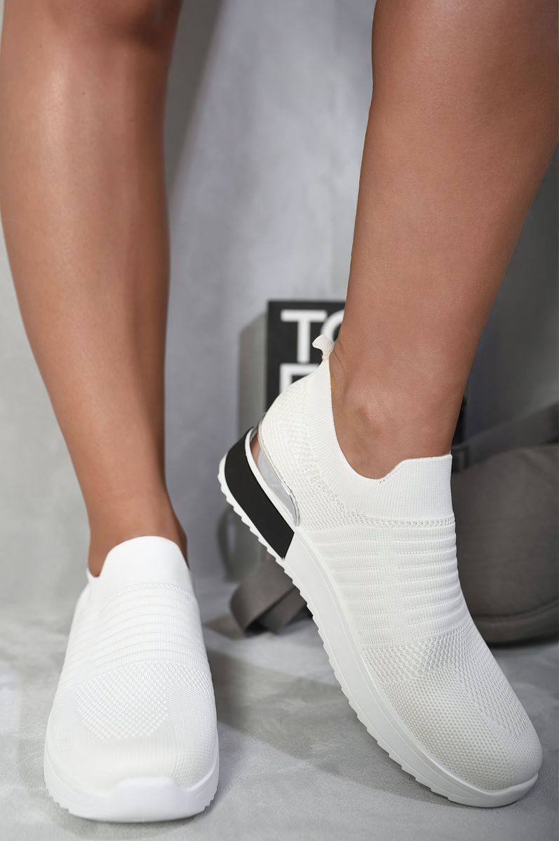 Slip On Sock Wedge Trainers 🇬🇧