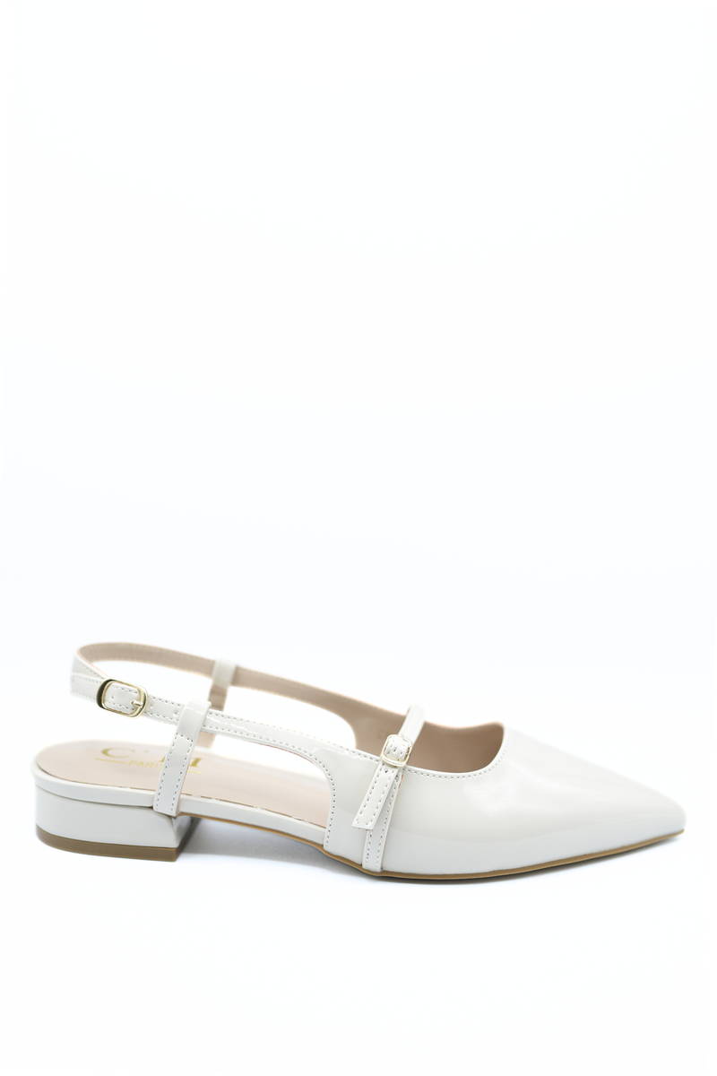 Slingback Pointed Closed Toe Low Heel Sandals 🇬🇧