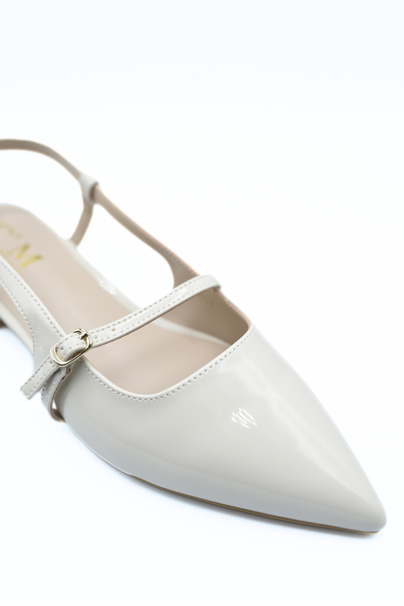 Slingback Pointed Closed Toe Low Heel Sandals 🇬🇧