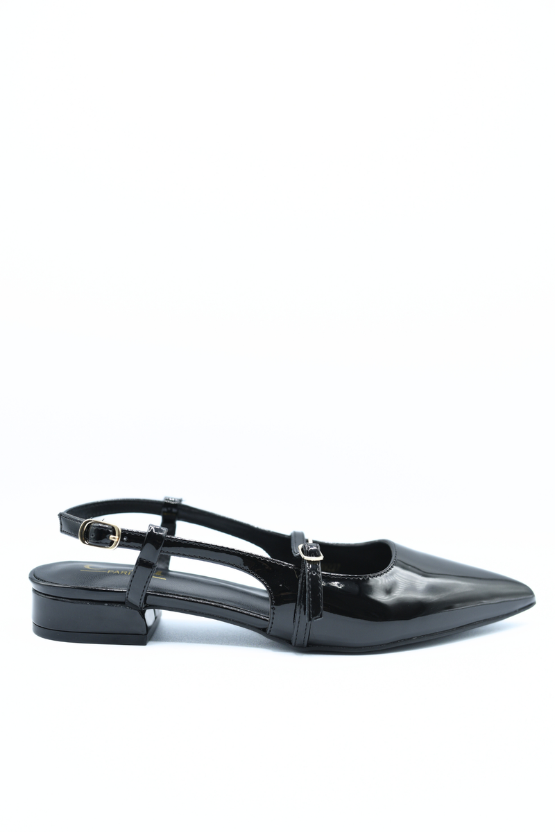 Slingback Pointed Closed Toe Low Heel Sandals 🇬🇧