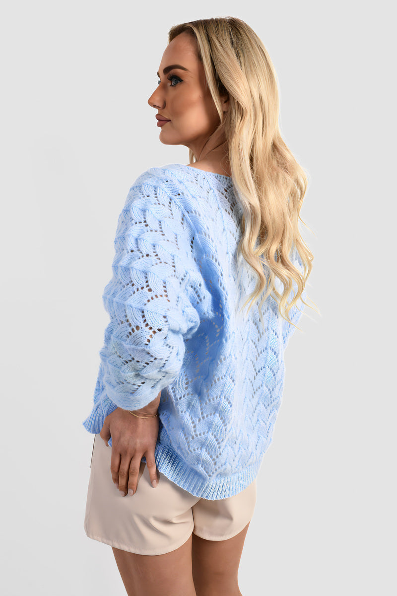 Half Sleeve Chunky Cable Knit Jumper 🇬🇧