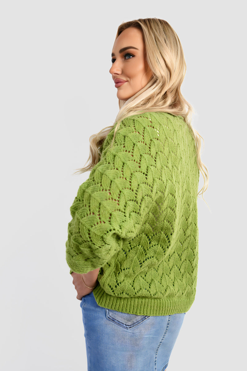 Half Sleeve Chunky Cable Knit Jumper 🇬🇧