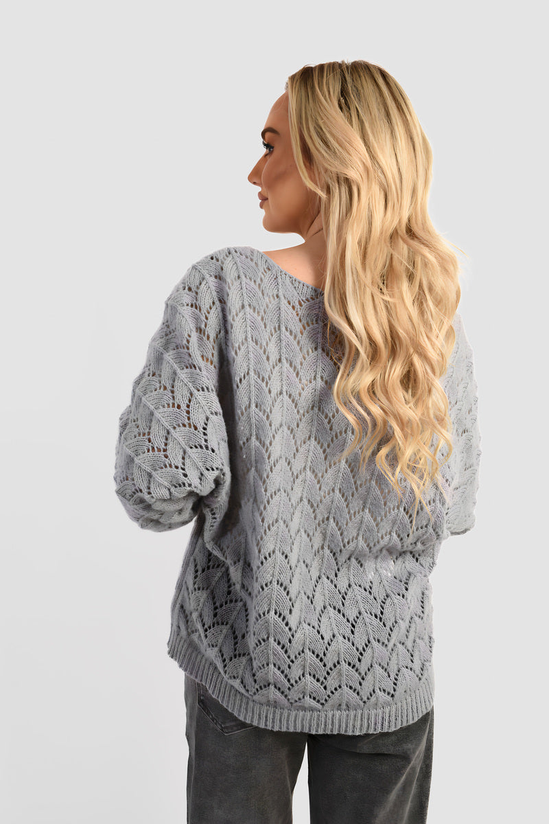 Half Sleeve Chunky Cable Knit Jumper 🇬🇧